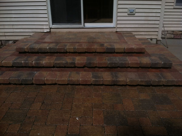 Paver Entry Way Steps